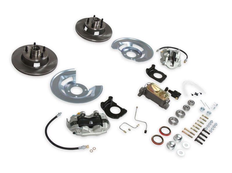 Scott Drake Classic Brake Conversion, 1964-1969 For Ford Mustang Front Disc Brake Conversion with Dual Reservoir Master Cyl. for Non-Power Front Drum,