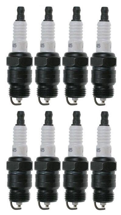 Autolite 45 Spark Plugs  (Set 8) Ford V8