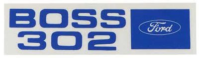 1969-70 Mustang Boss 302 Valve cover decal