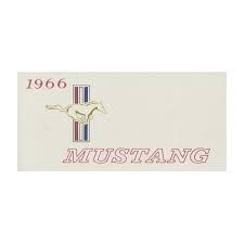 1966 Mustang owners manual