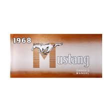 1968 Mustang owners manual
