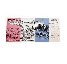 1965 MUSTANG OWNERS MANUAL PDF visual data 3