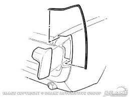 1964-66 Mustang rear quarter panel extension seal