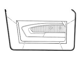 1964-66 Door weatherstrip