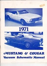 1971 Mustang &amp; cougar Vacuum schematic manual