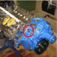 Ford Heater Bypass Hose Press In Fitting 302 351 Cleveland Block 5/8"