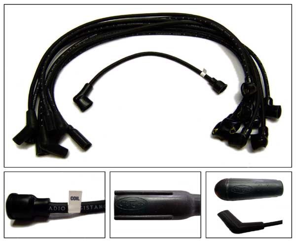 1964-66 Mustang V8 Ignition Lead Set No Smog