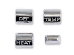 1967 Mustang heater control knob set