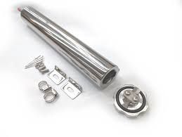 Radiator overflow tank polished alloy