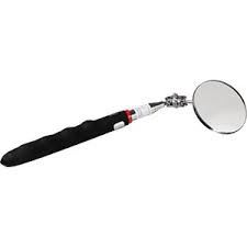 Mirror on telescopic extension