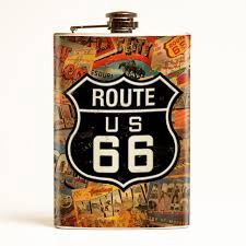 Route 66 hip flask