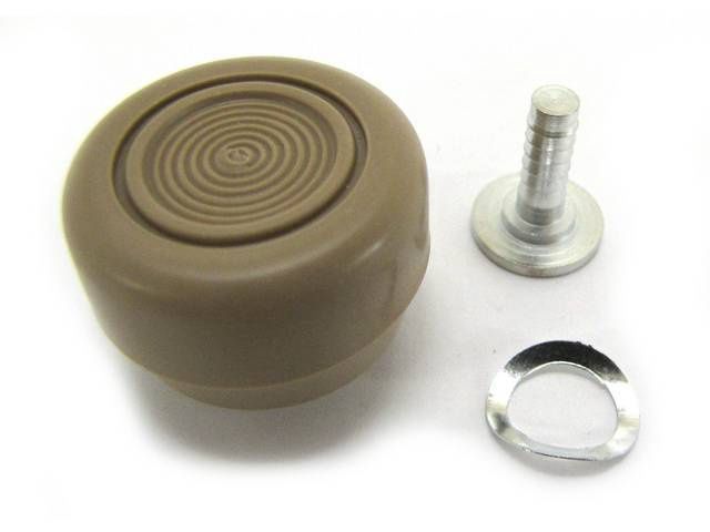 1968-73 Mustang Window Winder Knob &quot;Parchment&quot;