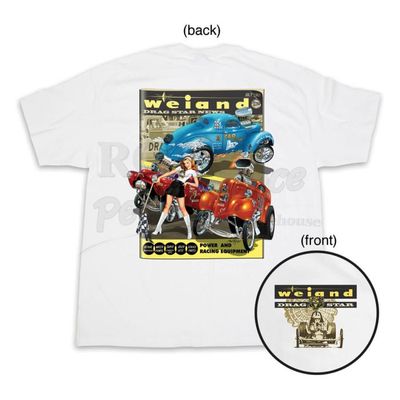 T-Shirt &quot;Weiand Drag Star&quot; Short Sleeve Medium White