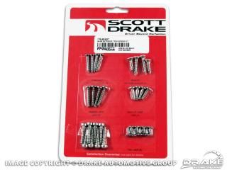 1967-68 Mustang Fastback Interior Trim Screw Kit