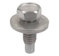 Fender Bolt with Disc Washer 5/19&quot;-18 x1-1/4&quot; Black