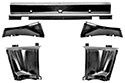 1964-66 Mustang fastback rear upper trim panel set
