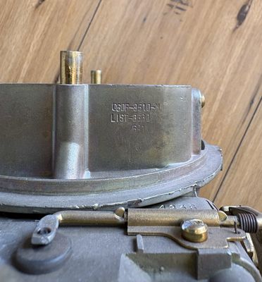 Holley 600 vacuum secondary factory ford C6OF-9510-M