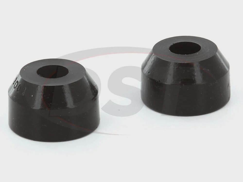 Tie Rod Dust Boot; Black; Round Style; Largest Dia. Taper 0.59 in./15mm; Socket Top Dia. 1 3/8 in./35mm; 2 Pack
