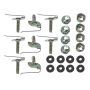 1967-68 Mustang Radiator Grille Moulding Clip Kit (16pc)