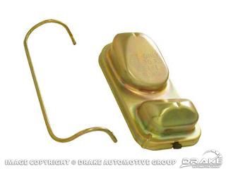 67-73 Master Cylinder Cap (Disc Brakes, Gold Cadmium)