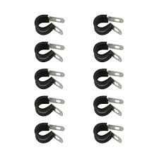 Insulated Clamp Set (10) 1/2&quot; For Metal Brake Line