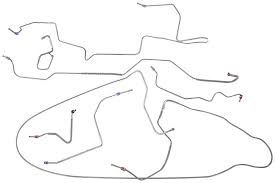1970 Mustang Brake Line Kit Power Disc