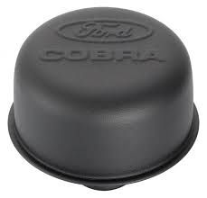 Valve cover breather cap Ford Cobra black crinkle push in