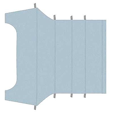 1969-70 Mustang Coupe Headliner Blue Moonskin Vinyl