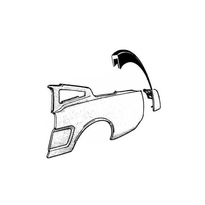 1967-68 Mustang rear quarter extension seal