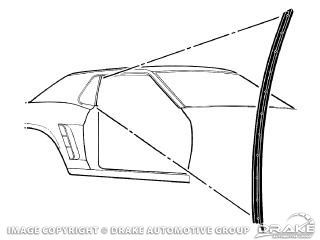 1969 Mustang Coupe/Conv Quarter Window Seal (LH)