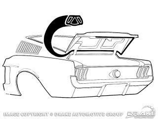 1967-68 Mustang Fastback Trunk Seal