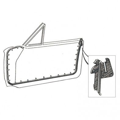 Door Seal Set - Hardtop &amp; Convertible - 1965-68 Ford Galaxie, 1965-68 Ford LTD