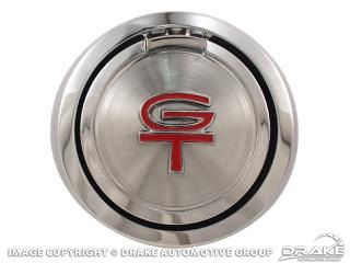 1968 Deluxe Fuel Cap (Pop Open, GT) Red