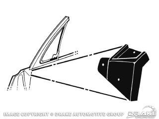 1967-68  Mustang Vent Window To Door Seals (Pair)