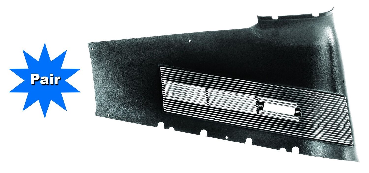 1967-68 Mustang Fastback Trim Quarter Vent Panel Assembly