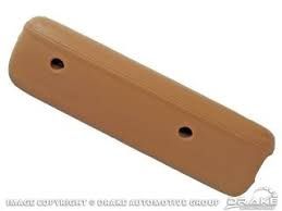 1968 Mustang Arm Rest Pad Parchment RH