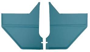 1967-68  Mustang Coupe/ Fastback Kick Panels Aqua
