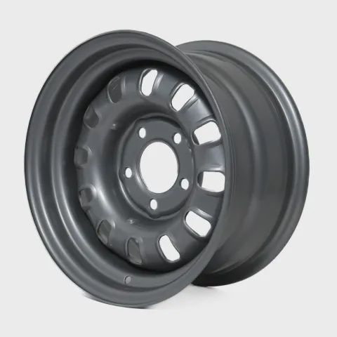 Wheel Rim 14X7 Silver 12 Slot Steel Wheel 5-114.3 PCD. 0ET
