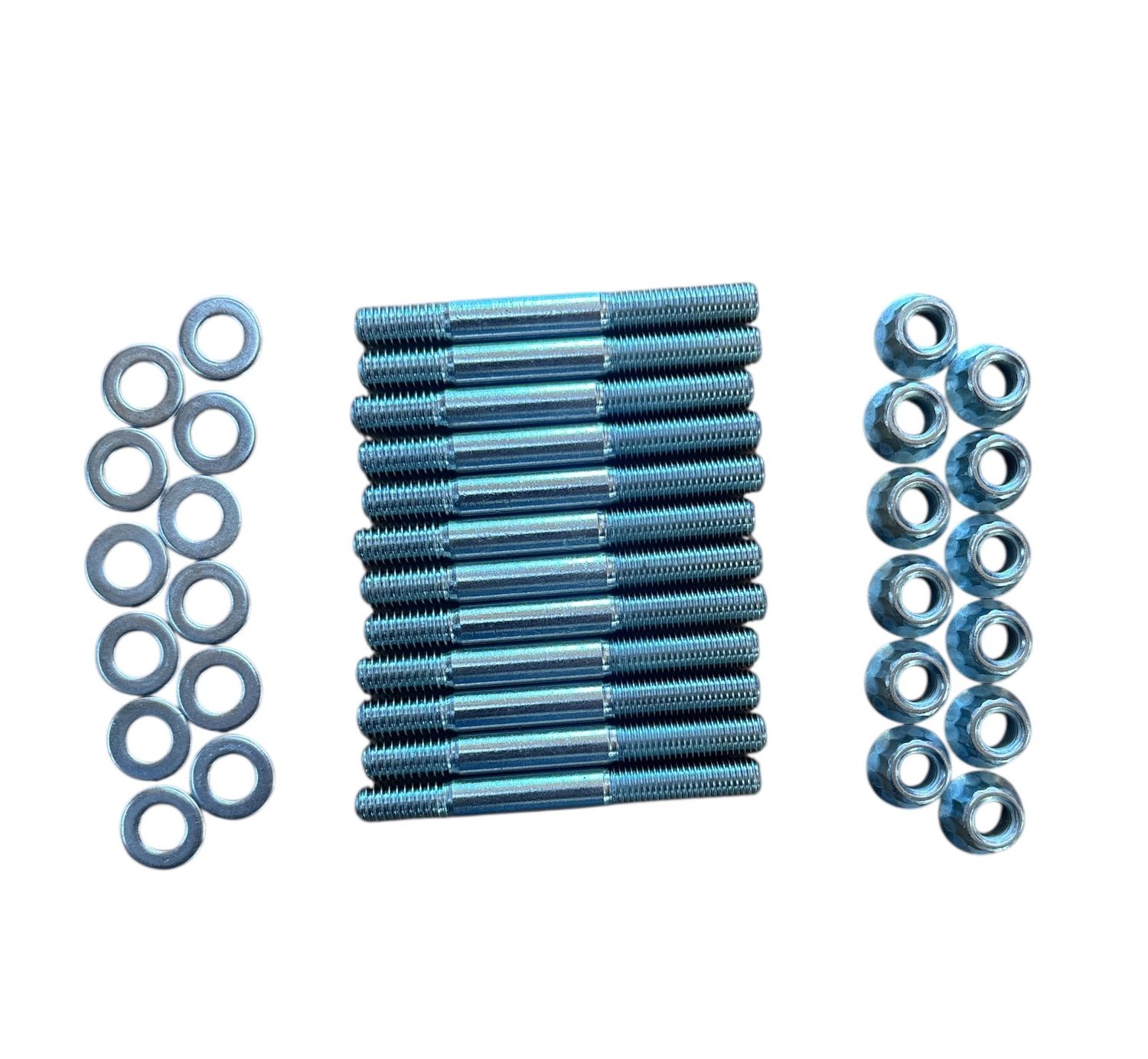 289/ 302 Windsor intake manifold stud kit / silver