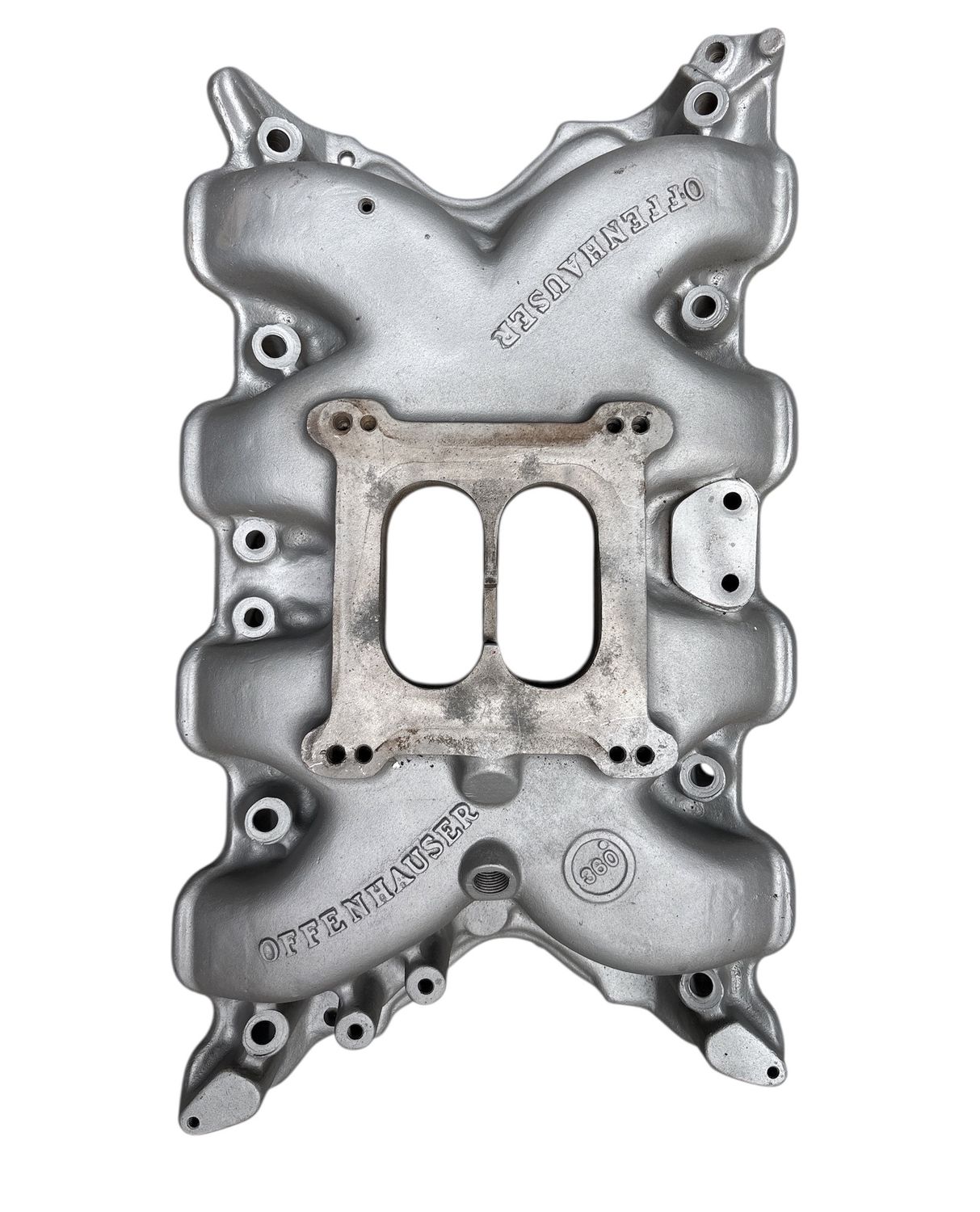 351 Cleveland 4V Offenhauser 360 alloy intake manifold used