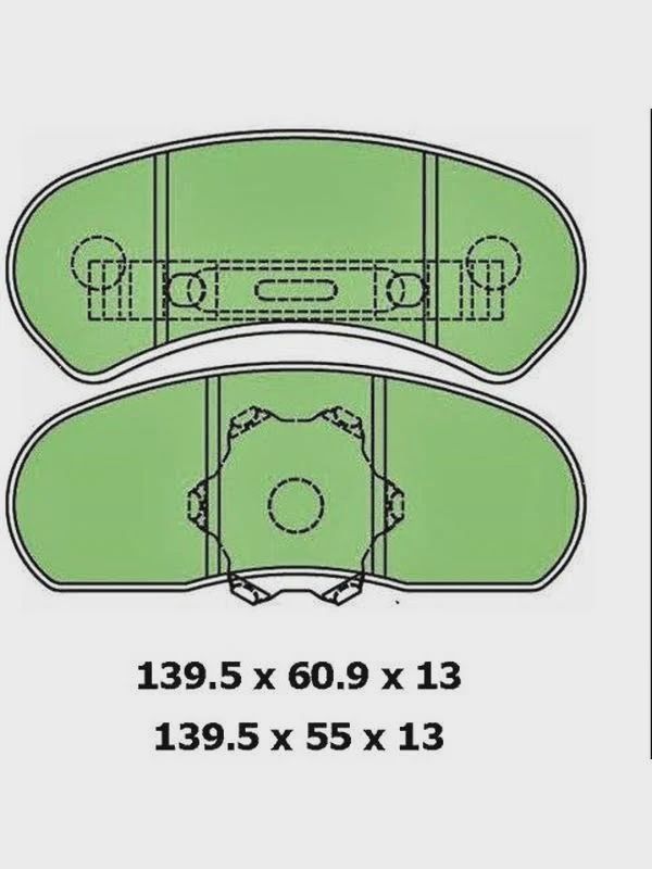 Ford XY-XC Disc Brake Pad Set (PBR Caliper)