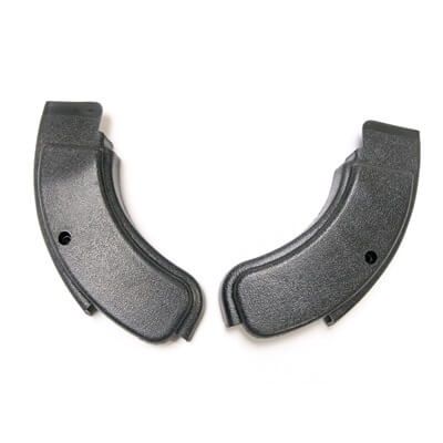 Mustang 1971-73 Seat Hinge Covers (Black, Pair)