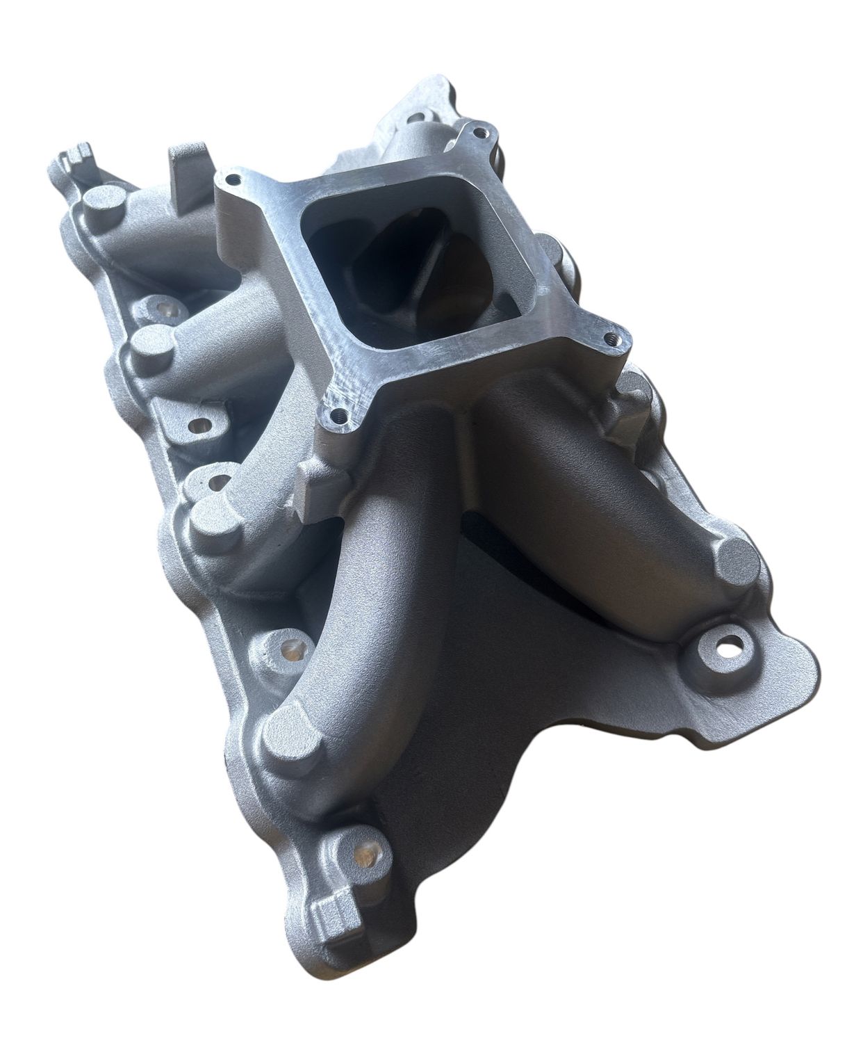 FORD CLEVELAND 2V INTAKE MANIFOLD SINGLE PLANE HI-RISE SATIN