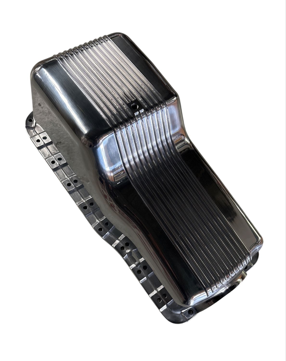 FORD WINDSOR 289 302 SUMP OIL PAN POLISHED FINNED ALUMINIUM