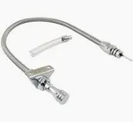 C4 transmission dip stick &amp; tube push in/ firewall mount flex