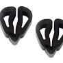 1966-68 Ford Mustang; Hood Side Rubber Bumpers; Push In Hood Bumper On Fender; Pair