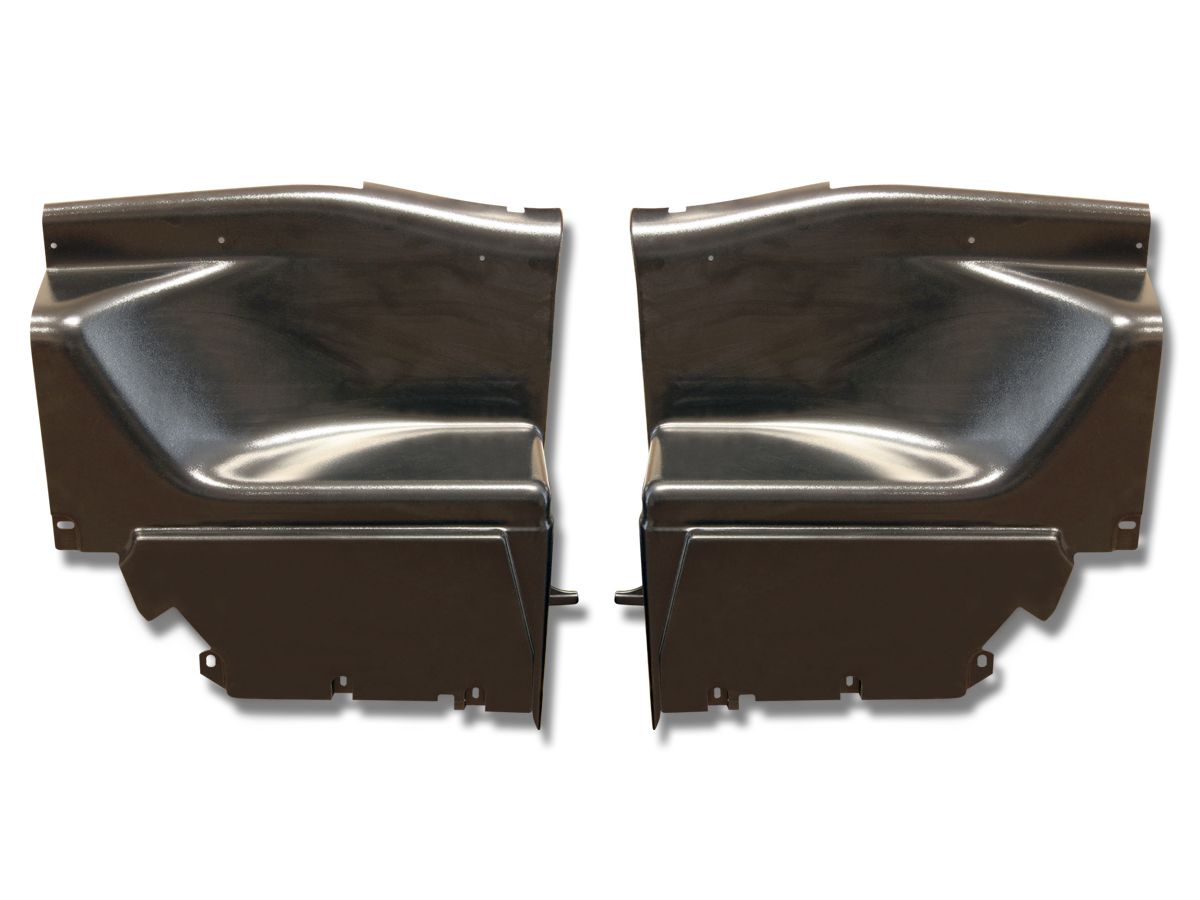 1969-1970 Fastback Interior 1/4 Panels Abs Black Plastic