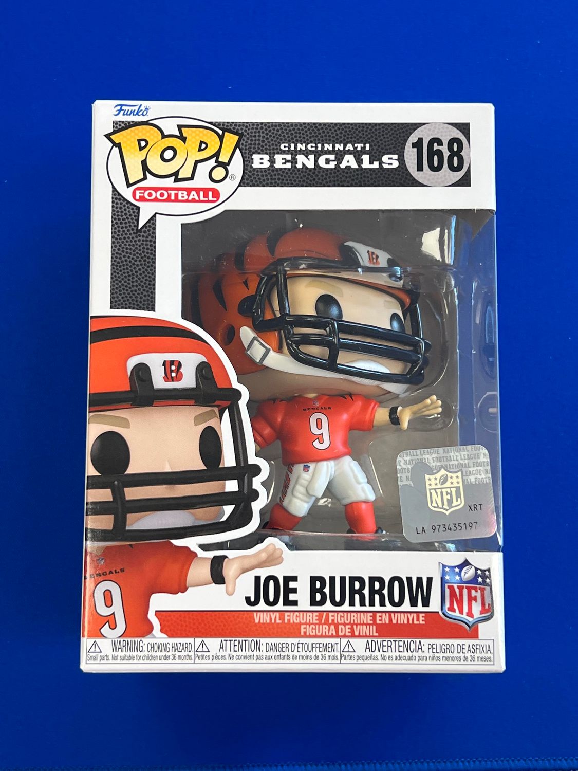 FUNKO POP 168 - JOE BURROW FROM THE BENGALS