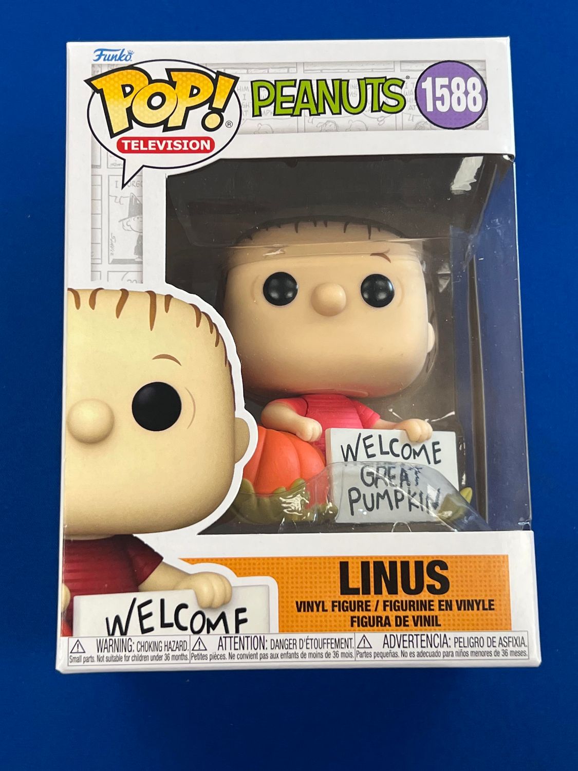 Funko Pop 1588 - Linus from Peanuts (Welcome Great Pumpkin)