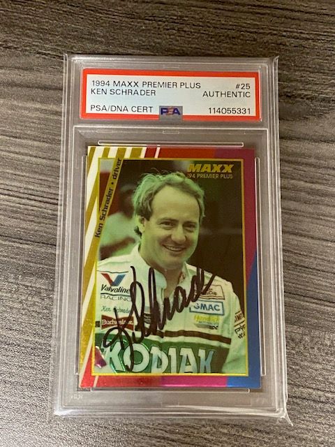 Ken Schrader Signed 1994 Maxx Premier Plus Racing #25 NASCAR PSA/DNA